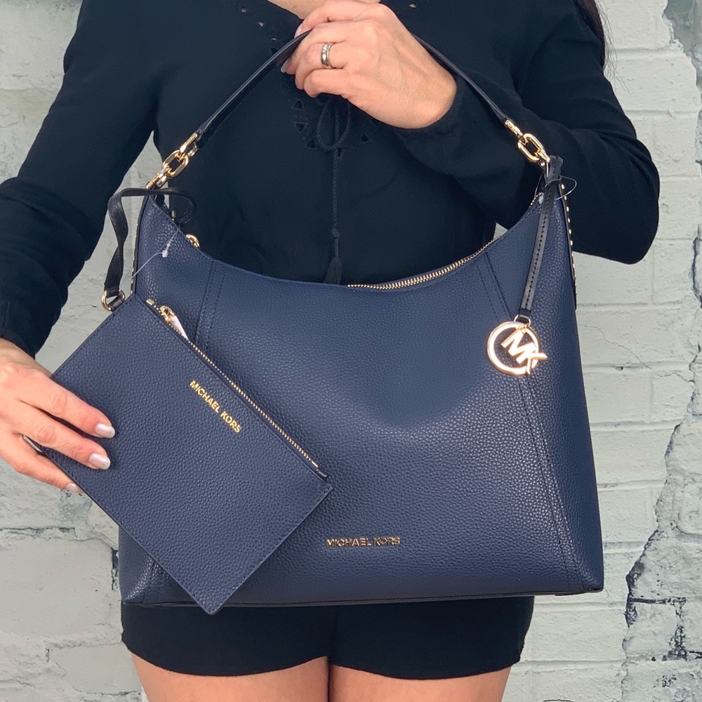 NWT Michael Kors Kimberly studded shoulder bag